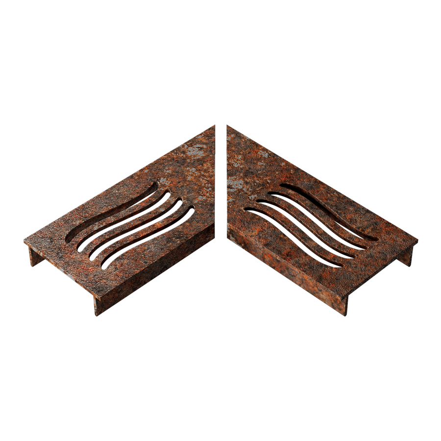 7009188_Ultra-Drain_Cortenline_Wave_Rooster_L-hoek_1 Ultra Drain Rooster Silverline Straight