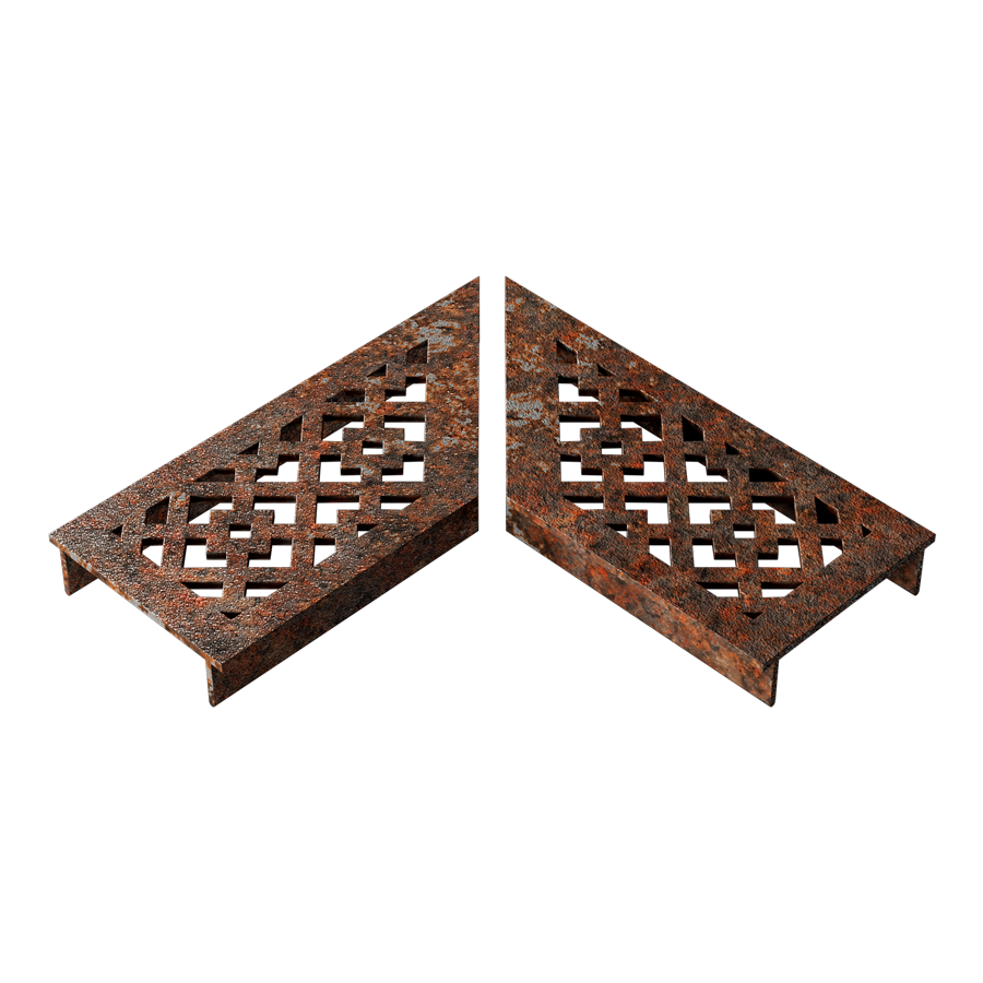 7009189_Ultra-Drain_Cortenline_Designo_Rooster_L-hoek_1 Ultra Drain Rooster Silverline Straight